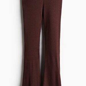 H&M Brown Silk Blend Pants